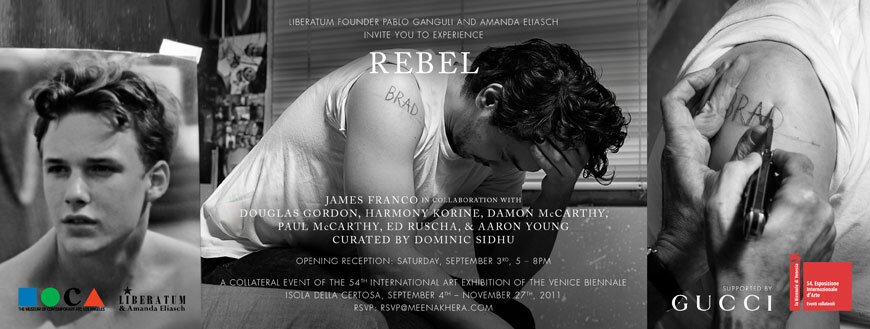 Liberatum and Amanda Eliasch present "Rebel" by James Franco in Venice